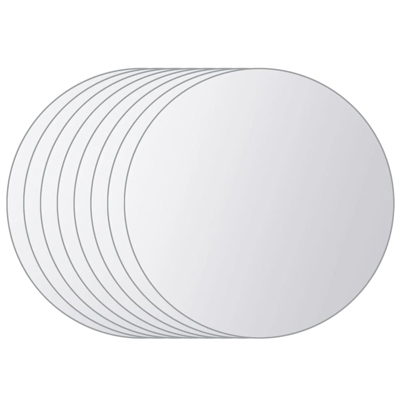 Afbeelding laden in galerijviewer, Vidaxl 8 st spiegeltegels rond glas
