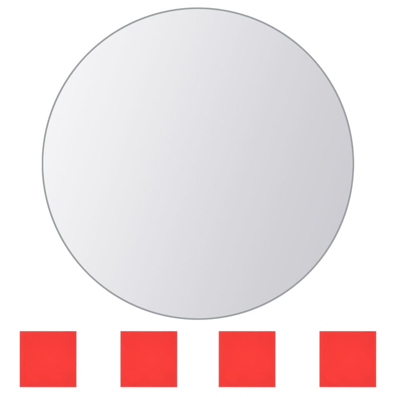 Afbeelding laden in galerijviewer, Vidaxl 8 st spiegeltegels rond glas
