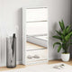 Vidaxl schoenenkast met 4 spiegels 63x17x134 cm wit