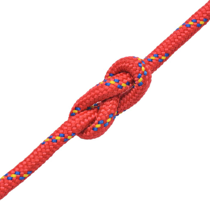 Afbeelding laden in galerijviewer, Vidaxl boot touw 6 mm 100 m polypropyleen rood
