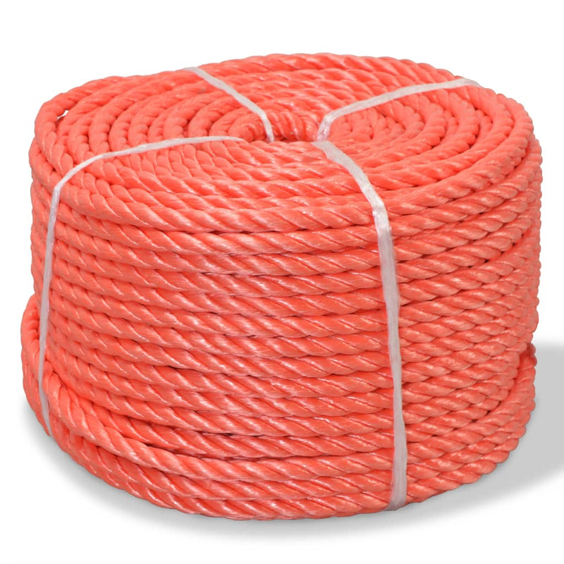 Afbeelding laden in galerijviewer, Vidaxl touw gedraaid 12 mm 100 m polypropyleen oranje
