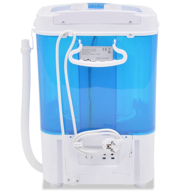Afbeelding laden in galerijviewer, Vidaxl mini wasmachine met enkele trommel 2,6 kg
