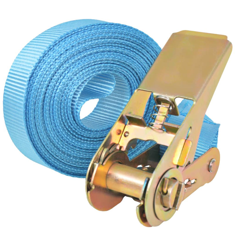Afbeelding laden in galerijviewer, Vidaxl spanbanden 0,8 ton 4mx25mm blauw 10 st
