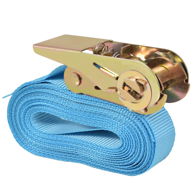 Afbeelding laden in galerijviewer, Vidaxl spanbanden 0,8 ton 4mx25mm blauw 10 st
