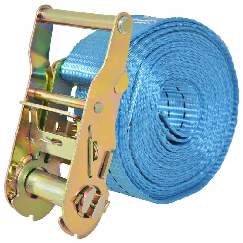 Afbeelding laden in galerijviewer, Vidaxl spanbanden 2 ton 6mx38mm blauw 4 st
