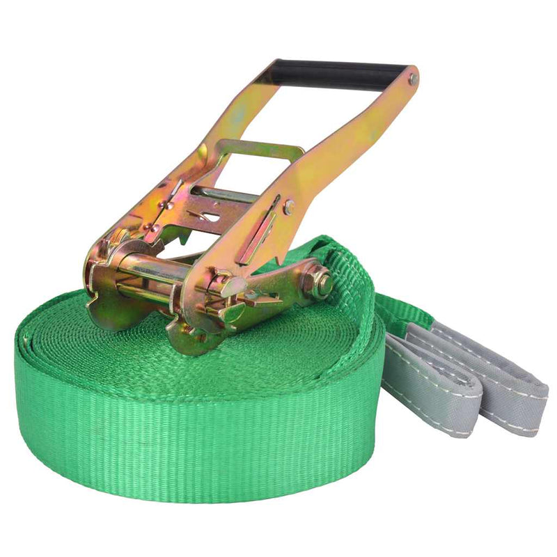Afbeelding laden in galerijviewer, Vidaxl slackline 15 m x 50 mm 150 kg groen
