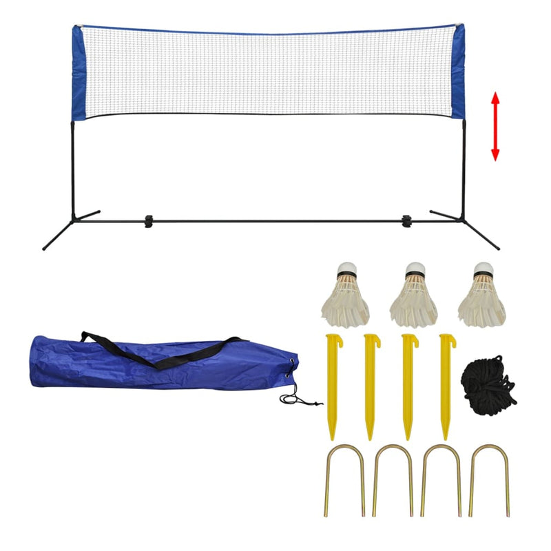 Afbeelding laden in galerijviewer, Vidaxl badminton net met shuttles 300x155 cm
