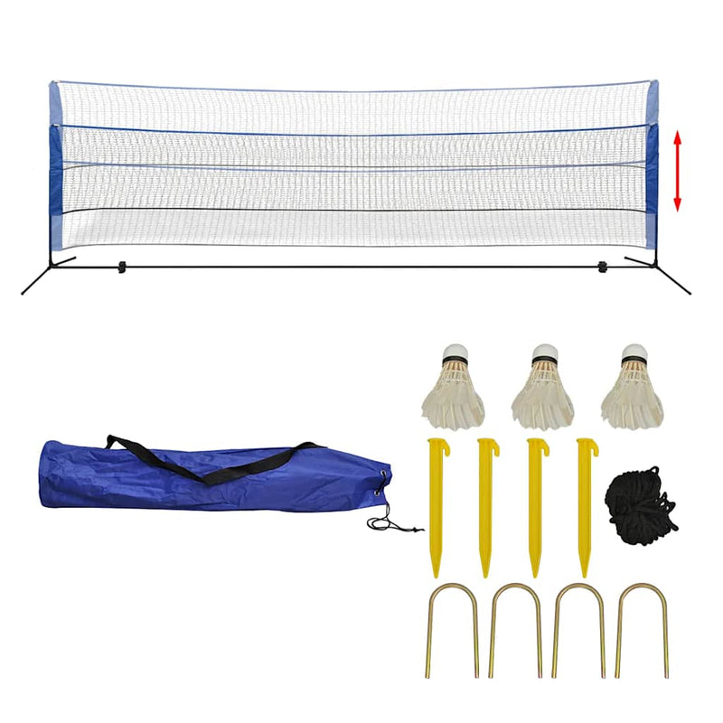 Afbeelding laden in galerijviewer, Vidaxl badminton net met shuttles 500x155 cm
