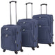 Vidaxl trolleyset marineblauw 3-delig