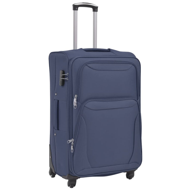 Afbeelding laden in galerijviewer, Vidaxl trolleyset marineblauw 3-delig

