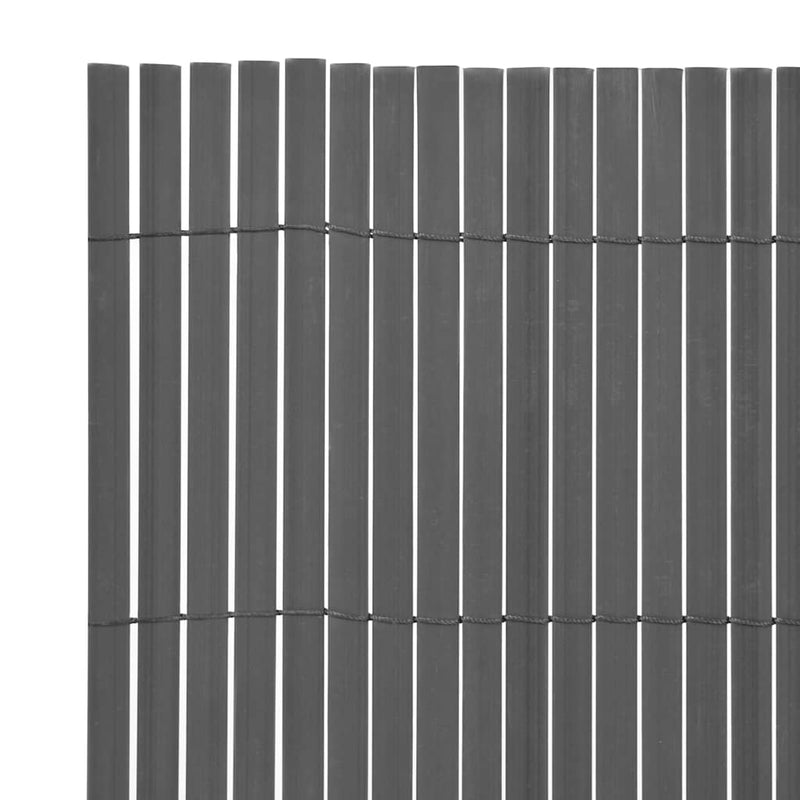 Afbeelding laden in galerijviewer, Vidaxl tuinafscheiding dubbelzijdig 90x300 cm pvc grijs
