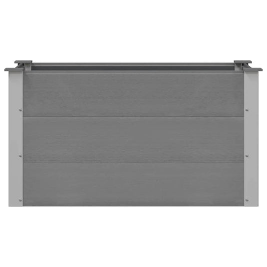Vidaxl plantenbak verhoogd 100x50x54 cm hkc grijs