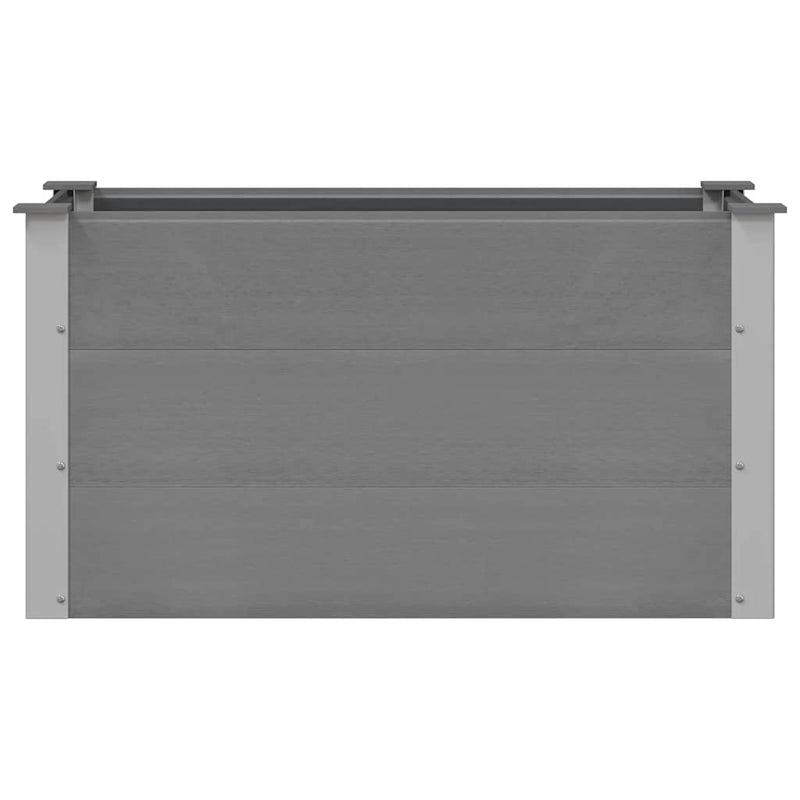 Afbeelding laden in galerijviewer, Vidaxl plantenbak verhoogd 100x50x54 cm hkc grijs
