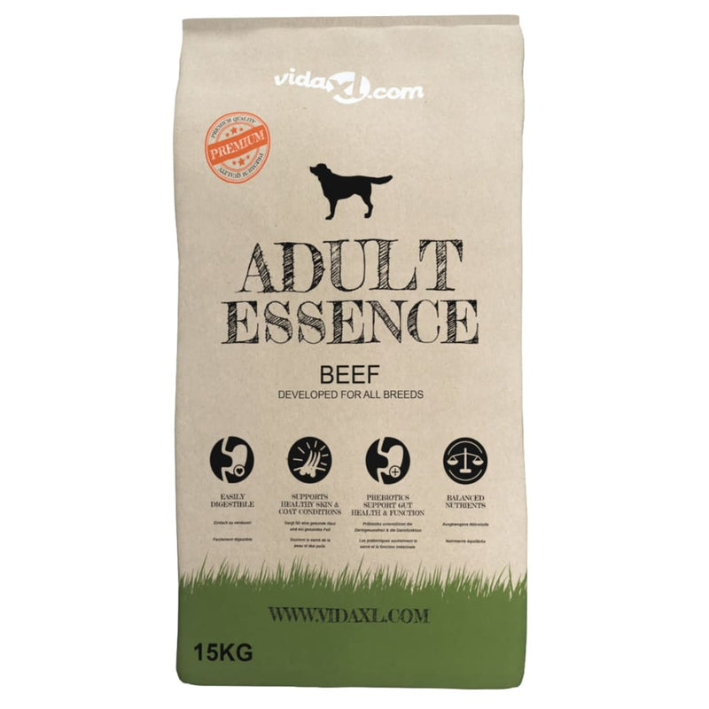 Afbeelding laden in galerijviewer, Vidaxl premium hondenvoer droog adult essence beef 15 kg
