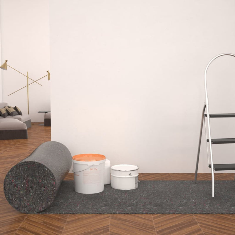 Afbeelding laden in galerijviewer, Vidaxl schildersvlies anti-slip 50 m 180 g m² grijs
