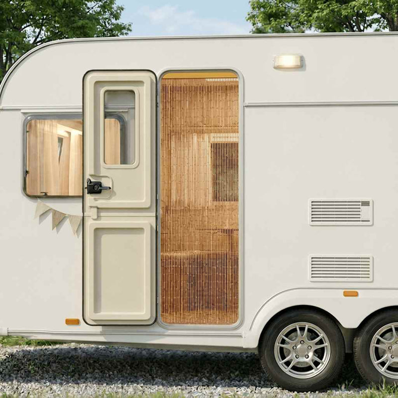 Afbeelding laden in galerijviewer, Vidaxl insectengordijn voor camper 56x185 cm bamboe
