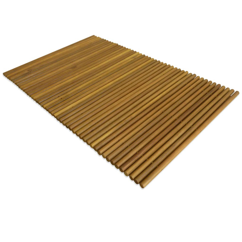 Afbeelding laden in galerijviewer, VidaXL Badmat 80x50 cm acaciahout
