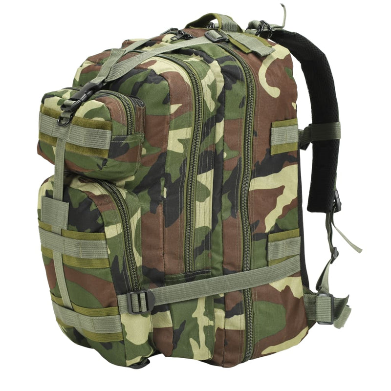Afbeelding laden in galerijviewer, Vidaxl rugzak legerstijl 50 l camouflage
