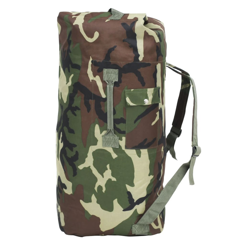 Afbeelding laden in galerijviewer, Vidaxl sporttas legerstijl 85 l camouflage
