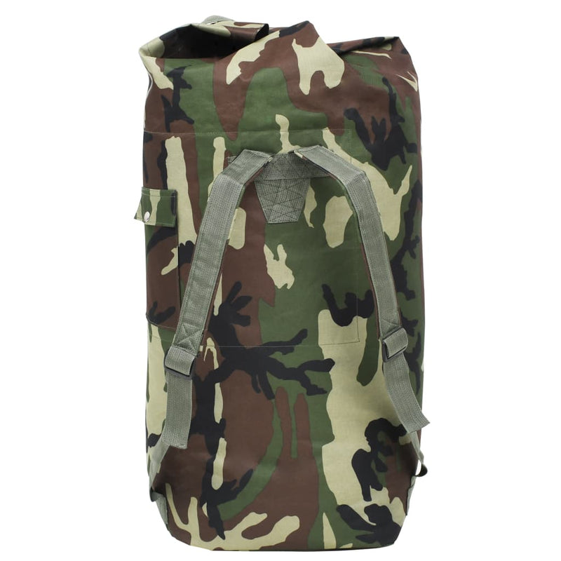 Afbeelding laden in galerijviewer, Vidaxl sporttas legerstijl 85 l camouflage
