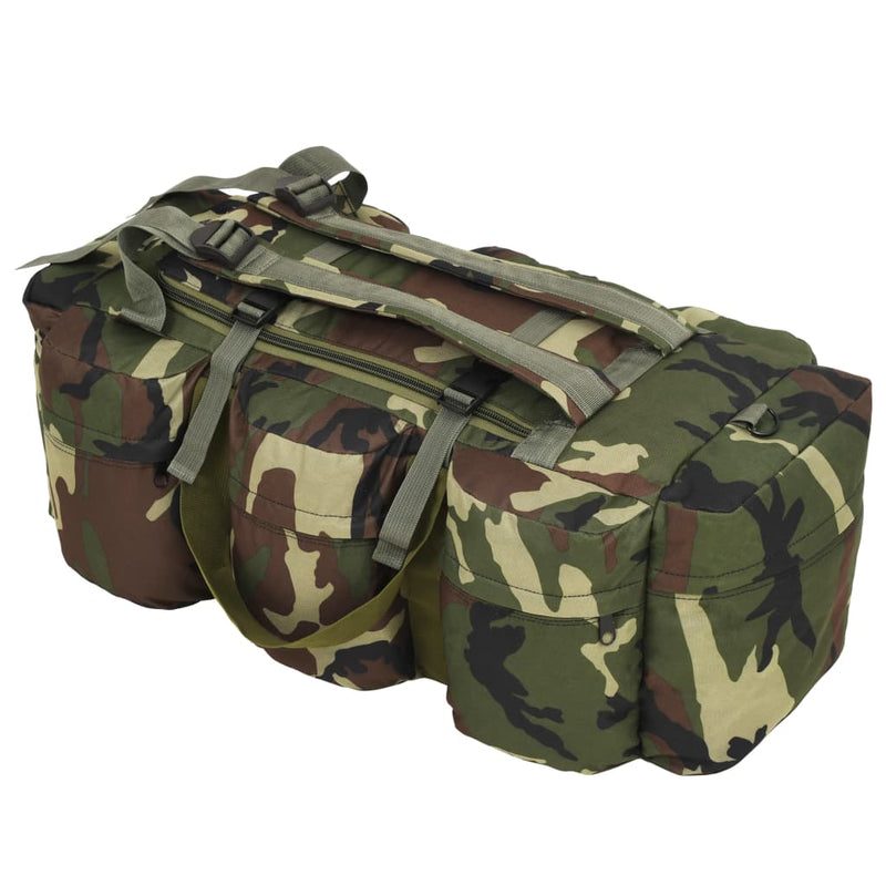 Afbeelding laden in galerijviewer, Vidaxl plunjezak 3-in-1 legerstijl 45 l camouflage
