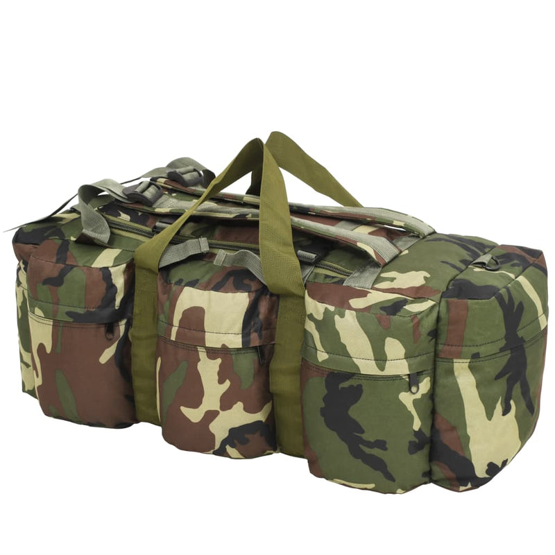 Afbeelding laden in galerijviewer, Vidaxl plunjezak 3-in-1 legerstijl 45 l camouflage
