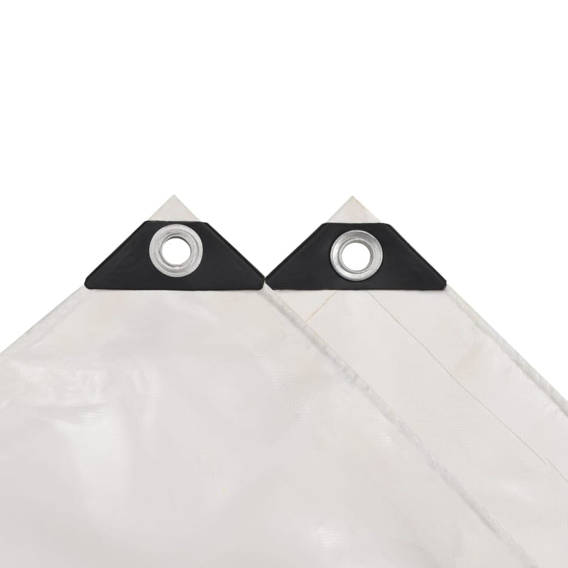 Afbeelding laden in galerijviewer, Vidaxl dekzeil 650 g m² 4x7 m wit
