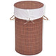 Vidaxl wasmand rond bamboe bruin