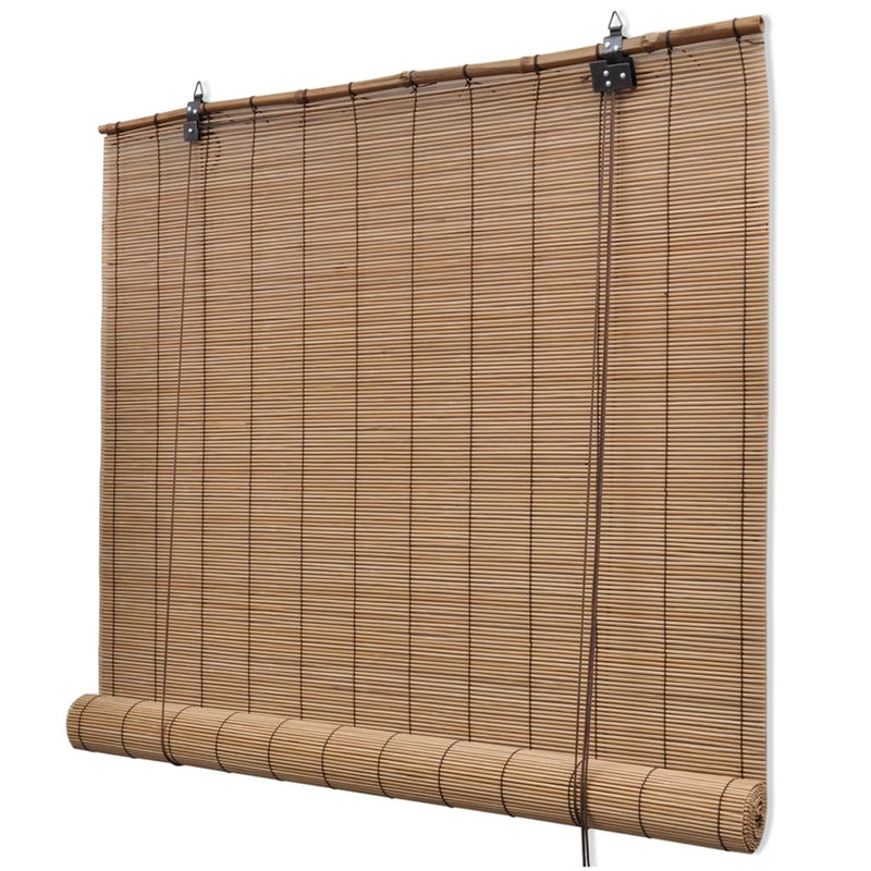 Afbeelding laden in galerijviewer, Vidaxl rolgordijn 150x160 cm bamboe bruin
