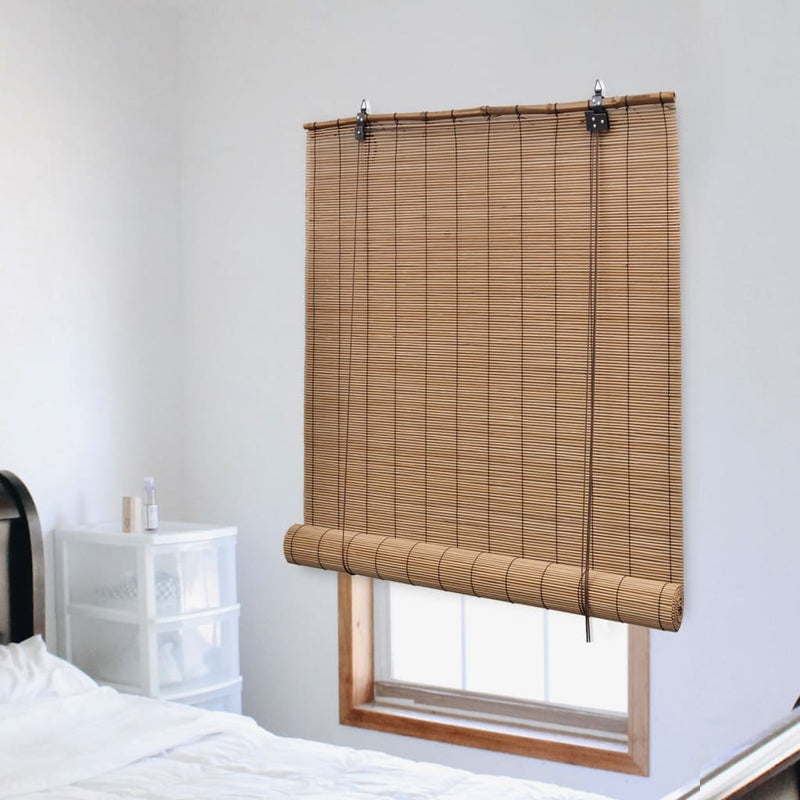 Afbeelding laden in galerijviewer, Vidaxl rolgordijn 100x220 cm bamboe bruin
