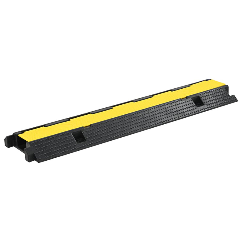 Afbeelding laden in galerijviewer, Vidaxl kabelbeschermer drempel 1 tunnel 100 cm rubber

