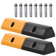 Vidaxl parkeerblokken 49x15x9 cm rubber 2 st