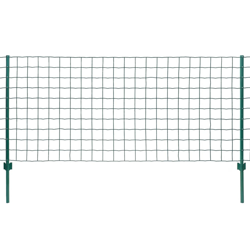 Afbeelding laden in galerijviewer, Vidaxl euro hek 20x1 m staal groen
