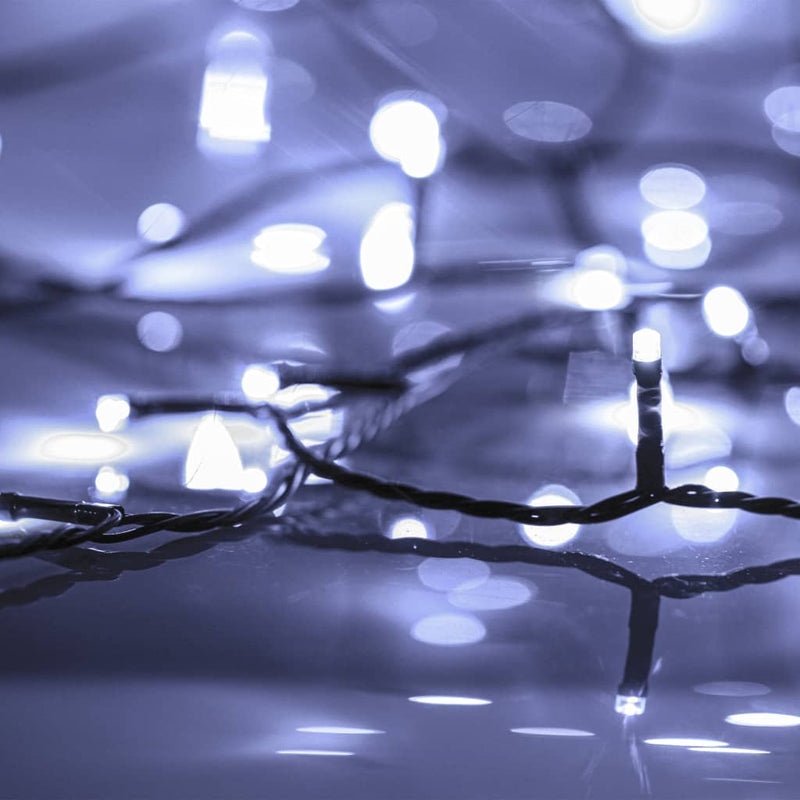 Afbeelding laden in galerijviewer, Vidaxl lichtsnoer 1000 led's binnen en buiten ip44 100 m koudwit
