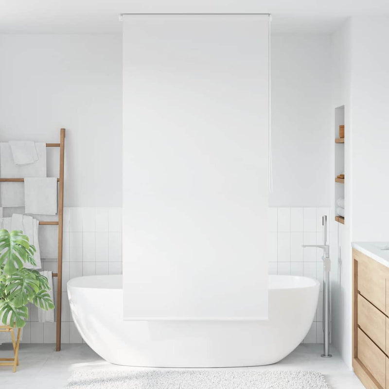 Afbeelding laden in galerijviewer, Vidaxl rolgordijn voor douche 100x240 cm wit

