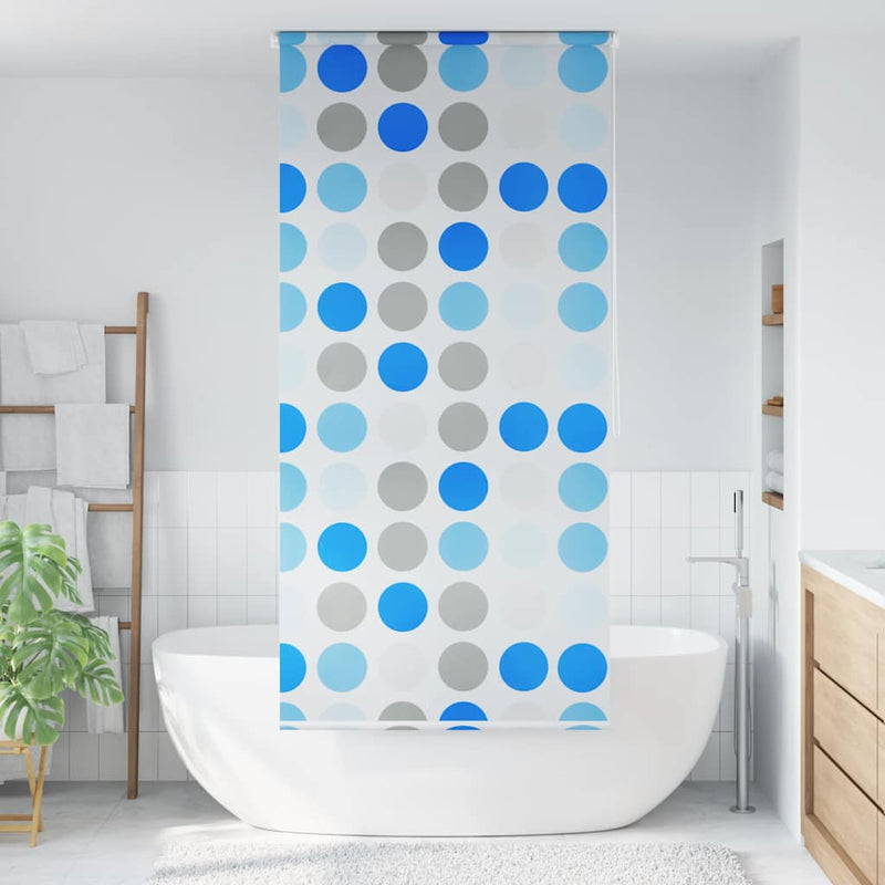 Afbeelding laden in galerijviewer, Vidaxl rolgordijn voor douche 100x240 cm cirkel
