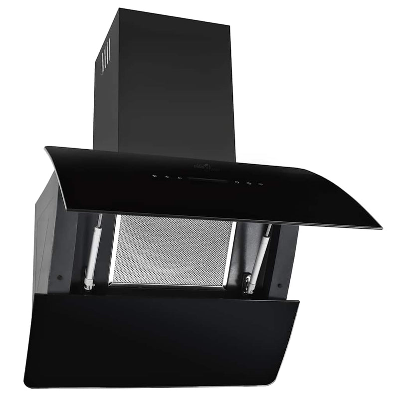 Afbeelding laden in galerijviewer, Vidaxl wandafzuigkap 756 m³ u 60 cm roestvrij staal zwart
