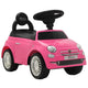 Vidaxl loopauto fiat 500 roze