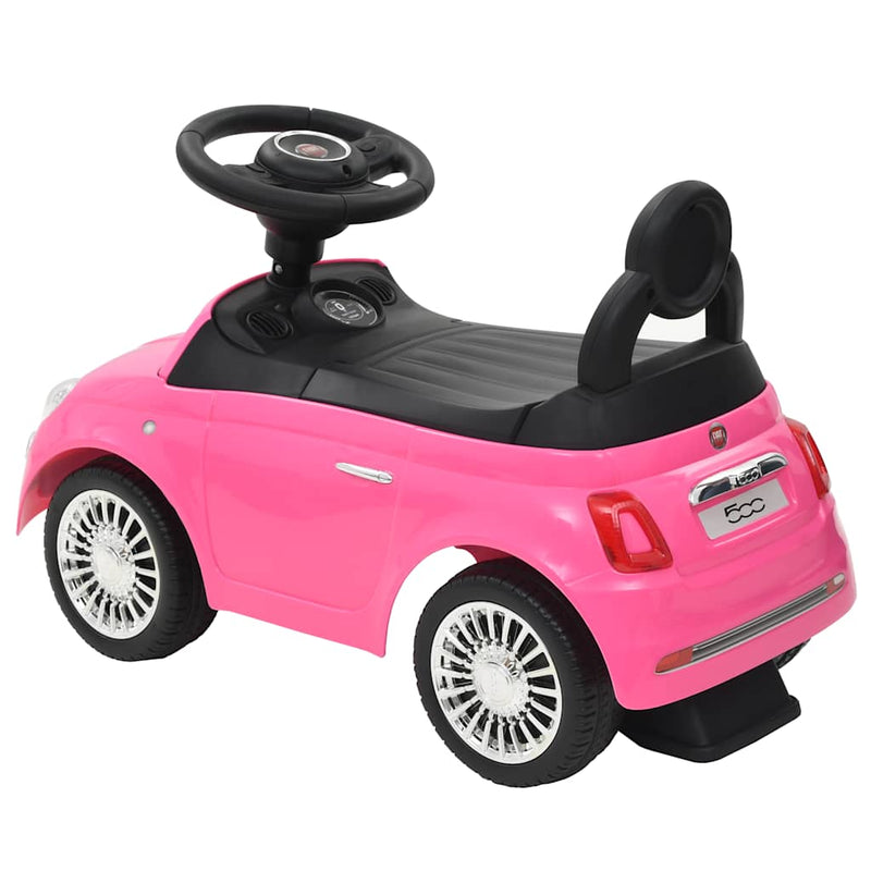 Afbeelding laden in galerijviewer, Vidaxl loopauto fiat 500 roze
