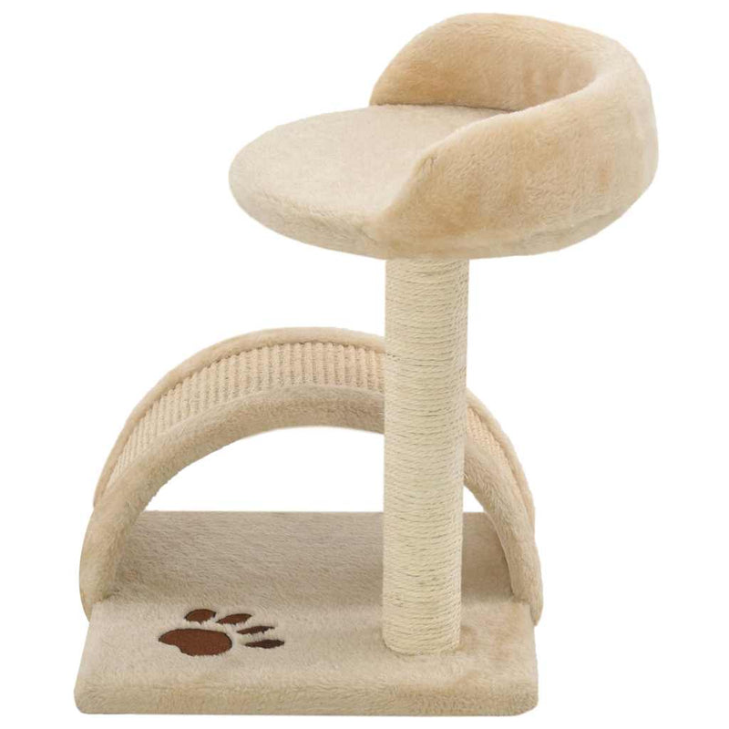 Afbeelding laden in galerijviewer, Vidaxl kattenkrabpaal met sisal krabpaal 40 cm beige en bruin
