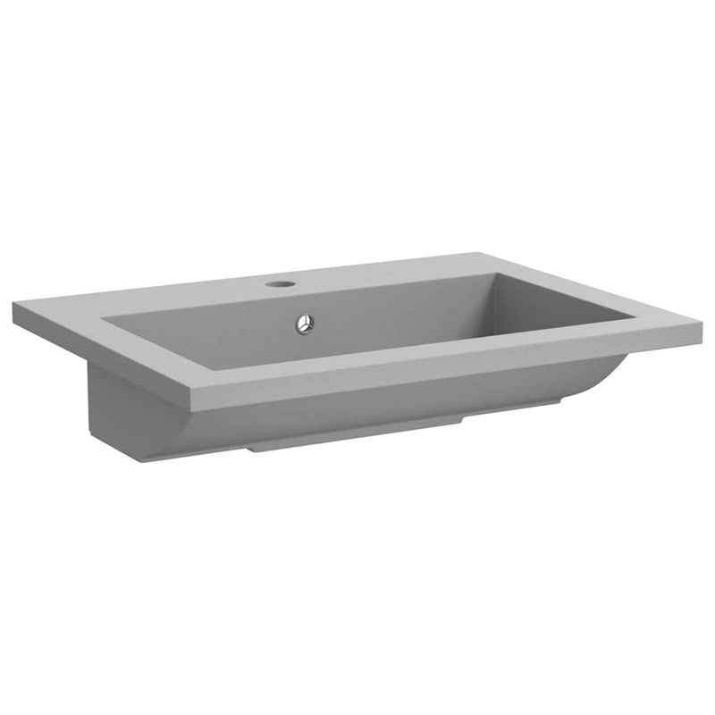 Afbeelding laden in galerijviewer, Vidaxl wasbak 600x450x120 mm graniet grijs
