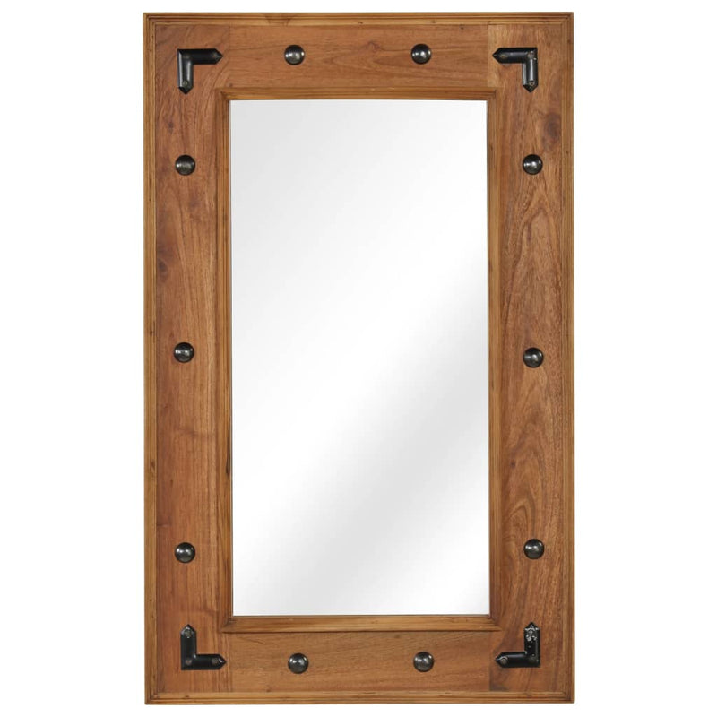 Afbeelding laden in galerijviewer, Vidaxl spiegel 50x80 cm massief acaciahout
