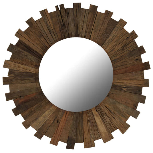 Vidaxl wandspiegel 70 cm massief gerecycled hout