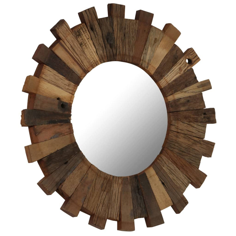 Afbeelding laden in galerijviewer, Vidaxl wandspiegel 70 cm massief gerecycled hout
