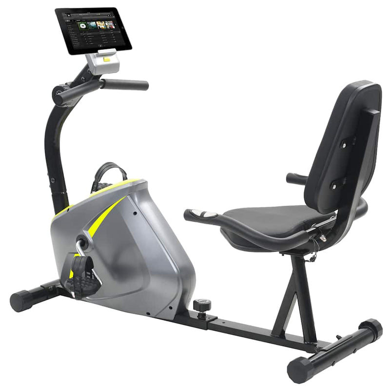 Afbeelding laden in galerijviewer, Vidaxl ligfiets hometrainer magnetisch met hartslagmeter
