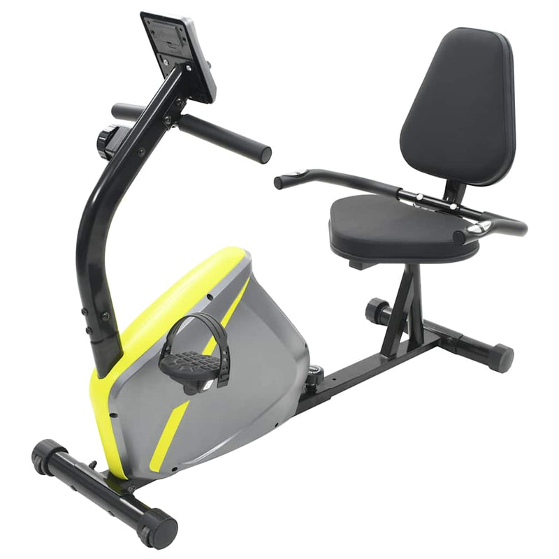Afbeelding laden in galerijviewer, Vidaxl ligfiets hometrainer magnetisch met hartslagmeter
