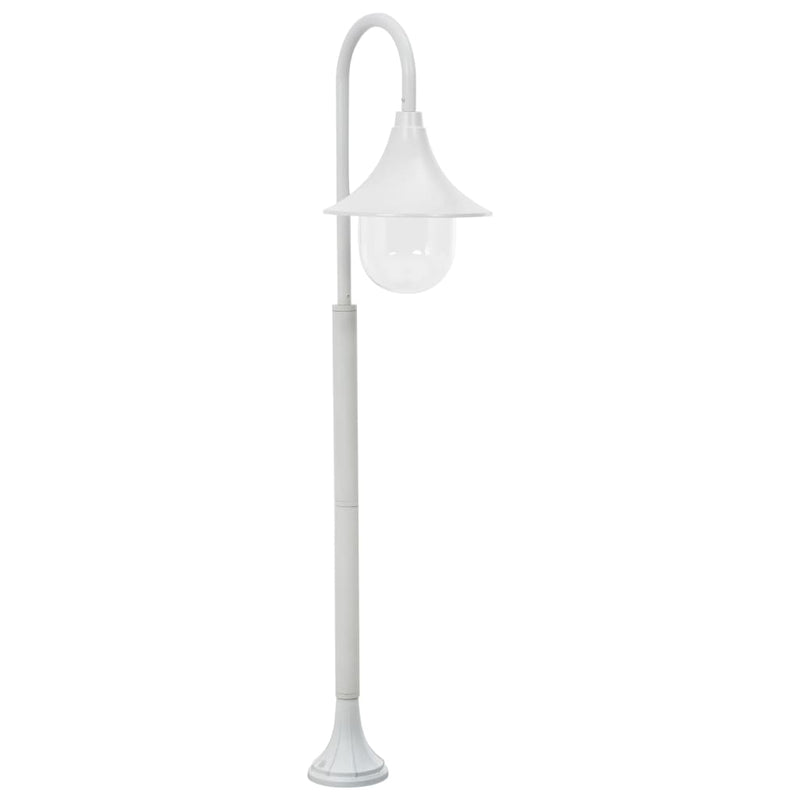 Afbeelding laden in galerijviewer, Vidaxl paalverlichting tuin e27 120 cm aluminium wit
