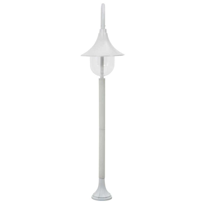Afbeelding laden in galerijviewer, Vidaxl paalverlichting tuin e27 120 cm aluminium wit

