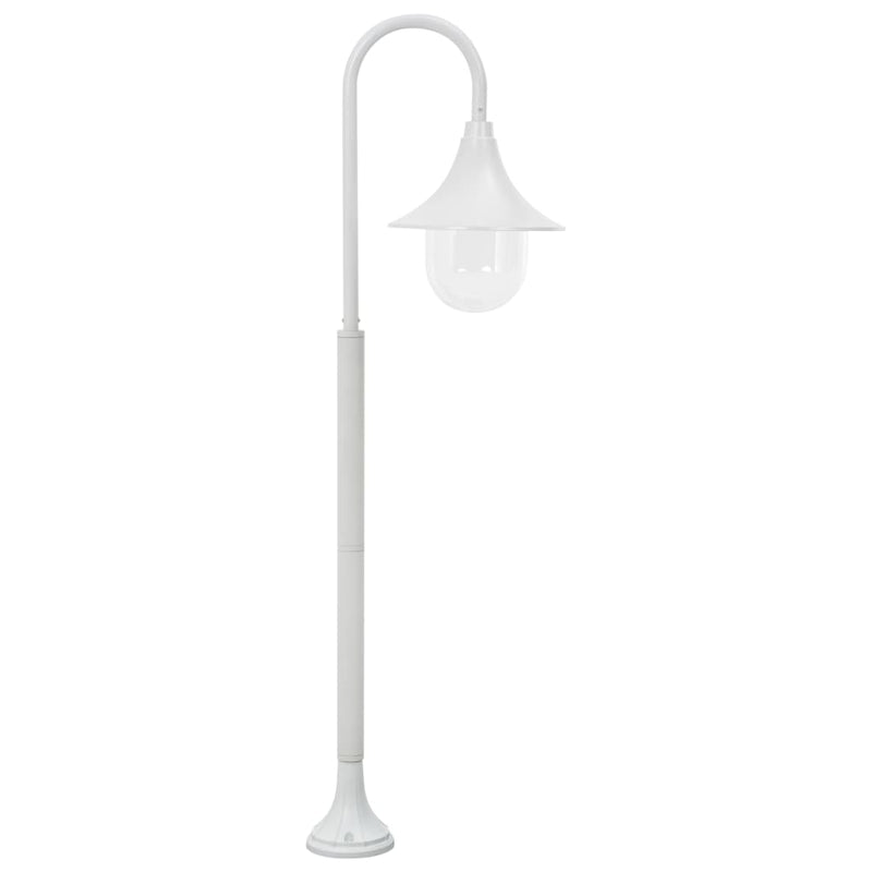 Afbeelding laden in galerijviewer, Vidaxl paalverlichting tuin e27 120 cm aluminium wit
