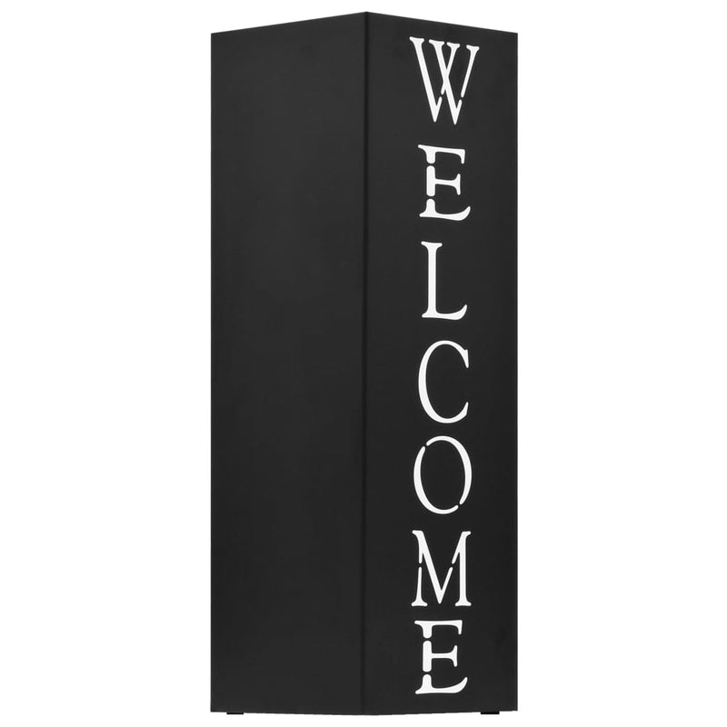 Afbeelding laden in galerijviewer, Vidaxl parapluhouder welcome staal zwart
